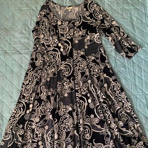 Beautiful plus navy blue dress